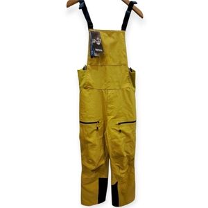 ROSSIGNOL VERTICAL MYTHIC MP+ SNOWBOARD BIB OVERALL Small - 38. Yellow - NWT